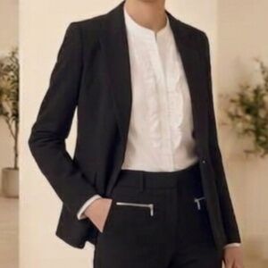 NINE WEST Waffle Stretch Lined Blazer